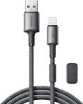 JOYROOM S-A50 Unlimited kábel, USB-A - Lightning, 3A, 1, 2 m, szürke, mágneses rendezővel