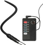 ElectroPlayer Elektro Silin-Cock Szilikon dildó bordázott, flexibilis 18 cm fekete