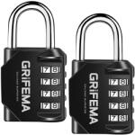 GRIFEMA Cadenas cu combinatii GRIFEMA 4 cifre, zinc, rezistent la intemperii, 2 bucati (GA1001)