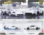 Mattel Set 2 Masini Die-Cast Hot Wheels Premium Maserati MC12 si MC20, Metal, 164 (JHW55)