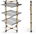 VOUNOT Racks pentru rufe VOUNOT 3 niveluri, 25m lungime, negru, design compact (9232560062813)