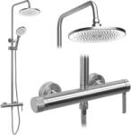 Rea Rivo set de duș perete cu duș de ploaie oţel REA-P9498 (REAP9498)