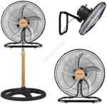 Johnson - Подов вентилатор 3 в 1 wood 80 w/230 v, диаметър 50 см, черен/бежов (p7797)