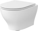 Cersanit Block set vas și capac agăţat fără margine cu spălare turbionară alb lucios S701-942 (S701942)