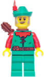 LEGO® Minifigurák Forest Stronghold Forestman - Red, Green Hat, Red Feather, Quiver, Sideburns bdp168 (bdp168)