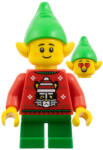 LEGO® Minifigurák Elf - Red Holiday Sweater with Cat hol386 (hol386)