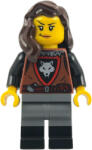 LEGO® Minifigurák Wolfpack - Female, Dark Bluish Gray Legs with Black Boots, Dark Brown Hair bdp279 (bdp279)