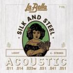 La Bella 710L Silk & Steel Light 11-51 Akusztikus gitárhúrok (710L)