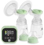 Lorelli Pompa de san electrica dubla, Lorelli Eva, 4 moduri de operare, 2 sesiuni simultan, functie masaj, 9 niveluri de aspiratie, 180 ml x 2, Green