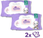 Violeta nedves törlőkendő - double care (2x72 db)