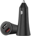 Xiaomi Xiami MI 37W Dual Port szivartöltő fej, 2x USB, 37W / 3A, fekete, GDS4147GL