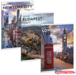 Ars Una Füzet vonalas ARS UNA A/4 40 lapos Extra kapcsos Cityscape 5593