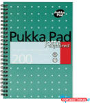 Pukka Pad Spirálfüzet kockás PUKKA PAD A/4 200 lapos Metallic türkiz