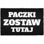 TabPrint Lábtörlő Bemeneti Padló Fekete Kókusz Humorral Csomagok Hagyd (WYCIERACZKA CZARNA KOKOSOWA PACZKI ZOSTAW)