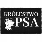 TabPrint Lábtörlő Bemeneti Padló Fekete Kókusz Humorral Kutya Birodalma (WYCIERACZKA CZARNA KOKOSOWA KRÓLESTWO PSA)