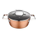 Bergner BG-34524-BK-KF lábas fedővel 24cm (BG-34524-BK-KF) - mostelado