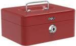 DELI Caseta bani 20x16x8.5 cm DELI rosu