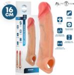 Mr. Intense Manșon realist pentru penis Mr. Intense Simon L, silicon flexibil, capăt deschis, Flesh, 16 x 4, 5 cm (D-245169) Inel pentru penis