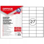 Office Products Címkék Office Products A4 70x30mm fehér (100) (14064215-14)