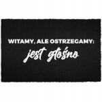 TabPrint Lábtörlő Kókusz Bemenet 40X60 Humor Felirat Figyelmeztetünk: Hangos Lesz (WYCIERACZKA WEJDŹ, JEŚLI SIĘ ODWAŻYSZ.)