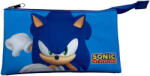  Sonic a sündisznó Modern 3 rekeszes tolltartó 22 cm (MSL164567) - aprotalpak