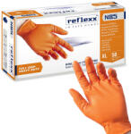 Reflexx N85 FULL GRIP extra vastag Narancs nitril kesztyű 50db/dob - 2XL (REFN85-2XL)