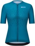 Santini Дамска фланелка с къс ръкав за колоездене Santini Women's Moon S/S Jersey Cycling jersey - Teal - размер XL (156-2732-0216)