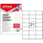 Office Products Etikett Office Products A4 63.5x38.1mm fehér (100) (14063215-14)