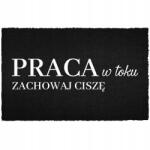TabPrint Lábtörlő Bejárati Ajtó Alá 60X40CM Kókusz Fekete Tartsa Meg A Csendet (WYCIERACZKA ZACHOWAJ CISZĘ Czarna kokosowa)