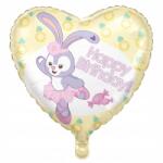  Happy Birthday fólia lufi táncosnővel, születésnapi buli dekoráció