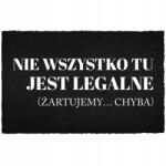 TabPrint Lábtörlő Bejárati Padló Fekete Kókusz Az Ajtó Alá Humor Nem Legális (WYCIERACZKA CZARNA KOKOSOWA NIE LEGALNE)
