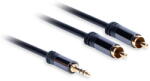 Lenco Premium PA42030 - 3, 5 mm Jack - 2 x RCA - 3, 0 m - Cablu audio cu contacte aurite