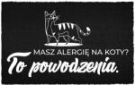 TabPrint Lábtörlő Kókusz 40X60 Fekete Az Ajtó Alá Felirat Allergiás Vagy? Ez Nehéz (WYCIERACZKA WEJŚCIOWA MASZ ALERGIĘ? TO TRUDNO)