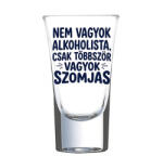 Partikellékek Nem vagyok alkoholista vicces feles pohár