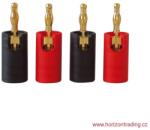 Dynavox Banana Set - Set 4 buc conectori banană pentru difuzoare