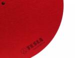 TESLA Antistatic Slipmat Red - Covor de înaltă calitate pentru platenă la aparate de pick-up în culoare roșie