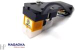 Nagaoka MP-110H - Înălțime MM gramofonă pickup instalată pe headshell