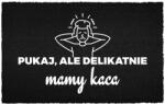 TabPrint Lábtörlő Kókusz Bemeneti 40X60 Felirat Kopogj Csendesen - Másnaposak Vagyunk (WYCIERACZKA WEJŚCIOWA CHAOS I MIŁOŚĆ WITAJĄ!)