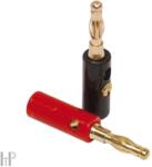 Dynavox Banana Gold Set - Set 4 buc conectori banană pentru difuzoare