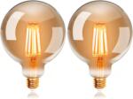 ExtraStar Edison Vintage G125 E27 LED filament izzó 6W, meleg fehér 2200K - 2 db (G125)