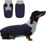 KONVINIT fleece kutyapulóver állógalléros, ujjatlan - kék - M-es méret