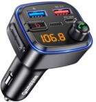 GizmoVine Bluetooth FM transmitter autóba, kihangosító, USB-C QC PD 30W, MP3 lejátszó