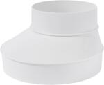Vent Systems Szellőzőcső Szűkítő Adapter 150-100 mm - Fehér Műanyag Légcsatorna Átalakító HVAC Rendszerekhez, Könnyen Szerelhető
