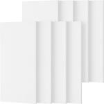 TONOR öntapadó akusztikus falpanel, 8 db, 112x55x0, 9 cm - fehér