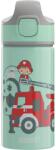 SIGG Fireman gyerek alumínium kulacs szívószállal, szivárgásmentes tetővel, kék, 0, 4 L