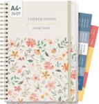 Häfft Lehrerplaner 2026/2027 A4+ Deluxe tanári naptár spirálos kemény fedeles - Wild Blossoms