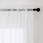 MIULEE Fehér Voile Függöny Szett - 2 db Áttetsző Fényáteresztő Függöny Nappali és Hálószoba Dekorációhoz, 175x140 cm, Csipkés Kialakítás, Mo
