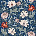 ReWallpaper vintage virágos öntapadós tapéta, kék-zöld - 44, 5 cm x 3 m