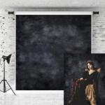 Kate absztrakt portré fotóháttér, kék-fekete - 1, 5x2, 2 m