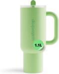 Waterdrop termikus ivópalack szívószállal, 1, 1 L - zöld